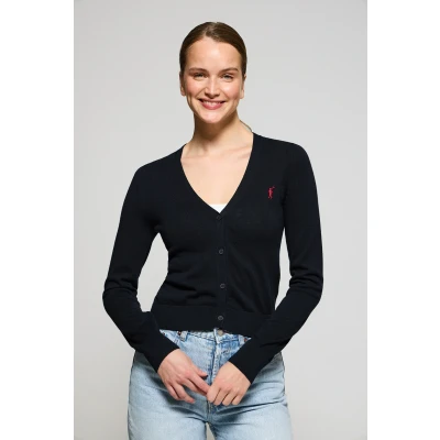 Abbildung von Polo Club Strickjacke, Damen, Größe: Medium, Navy