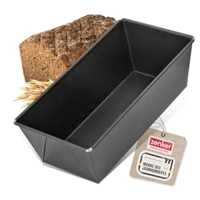 Abbildung von Zenker Brotbackform 30 cm PURE, Königskuchenform mit Antihaftbeschichtung, hochwertige Backform (Farbe: schwarz), Menge: 1 Stück