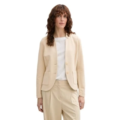 Abbildung von TOM TAILOR Damen 1038703 Blazer, 21650 Summer Beige, S