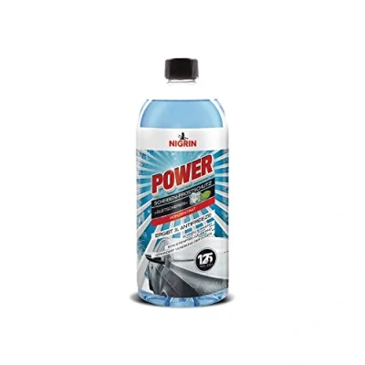 Abbildung von NIGRIN Scheiben Frostschutz Power Konzentrat 52, schnellwirkend, schlierenfrei und verhindert erneutes Einfrieren, blau, 1 Liter
