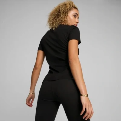 Abbildung von Puma HER Tshirt basic, Damen, Größe: XS, Black