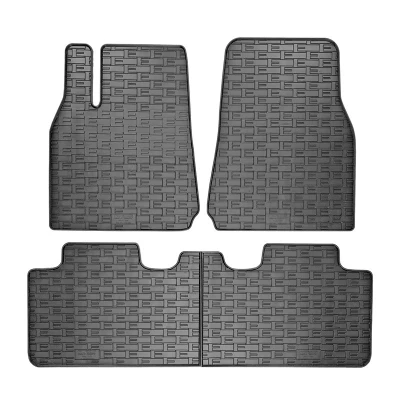 Abbildung von AutoStyle CK RTS03 Fußmattensatz Vollgummi vorne und hinten 3 schwarz