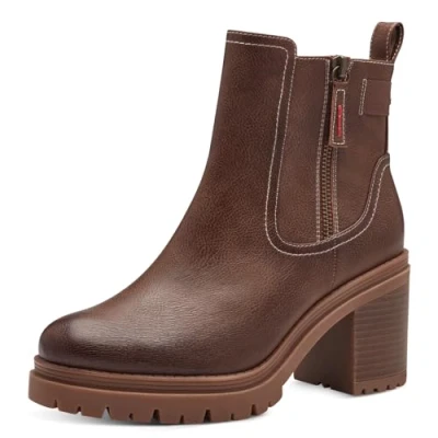 Abbildung von s.Oliver Plateaustiefelette, Damen, Größe: 39, Cognac Schuhe