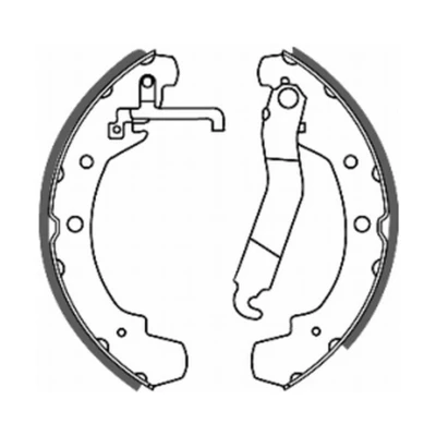 Abbildung von ABE C0W005ABE Bremsbacken Hinterachse 252 56 VOLKSWAGEN: LT 28 35 I Van, 40 55 Van