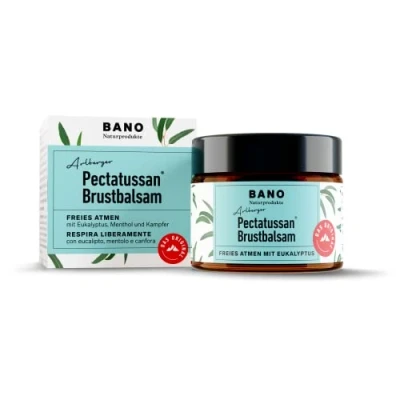 Abbildung von BANO Pectatussan Brustbalsam 50g für Kinder ab 3 Jahren frei von Mineralöl, Parabenen, Farb und Konservierungsmitteln 100% natürliche Inhaltsstoffe