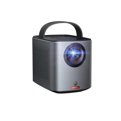 Abbildung von Nebula Anker Mars 3 Air Mini Beamer, 1080p, mit Google TV, Smart, WLAN Projektor, Tragbarer Projektor 400 ANSI Lumen, Dolby Digital, 2*8W, 150 Zoll Bild, Integrierter Akku, 2,5 Stunden Spielzeit