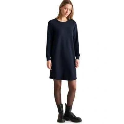 Abbildung von Cecil MIT Rundhals Jerseykleid, Damen, Größe: Medium, Blau