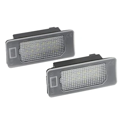 Abbildung von AUTO STYLE Satz LED Nummerschildbeleuchtung kompatibel mit Audi/Volkswagen/Skoda/Porsche diverse Modelle
