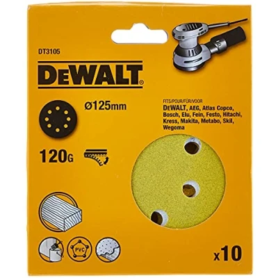 Abbildung von DeWALT Schleifscheibe 125 mm K120 8 L 10 Stück, DT3105 QZ