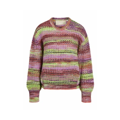 Abbildung von JJXX Jxsimone Space DYE CREW NECK Strickpullover, Damen, Größe: XS, Fiery red
