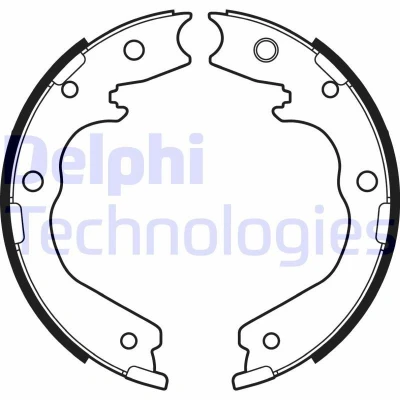 Abbildung von DELPHI LS2137 Bremsbacken 210 32