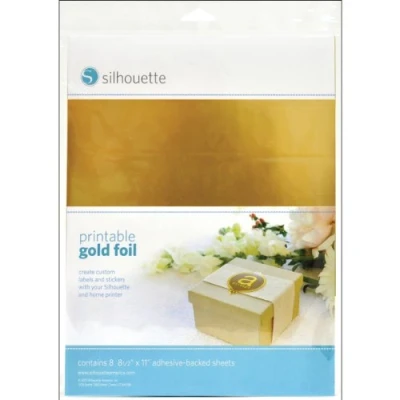 Abbildung von Silhouette America Media GLD ADH Bedruckbare Folie für Etiketten und Aufkleber Gold, c1