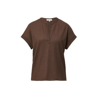 Abbildung von s.Oliver Bluse, Damen, Größe: 44, Braun