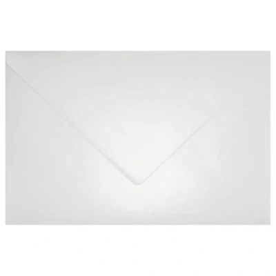 Abbildung von Netuno 25 Brief Umschläge Perlmutt Weiß DIN C5 162x 229 mm 120g Aster Metallic White große Perlweiß metallisch glänzende Kuverts für Hochzeit Taufe Konfirmation Weihnachten