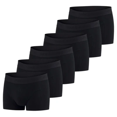 Abbildung von JACK &amp; JONES Boxershorts Herren 6er Pack Basic Trunks Boxer Stretch Unterhosen Unterwäsche Retroshorts Set Baumwolle Schwarz Rot Grün Blau Grau S, Größe:S, Farbe:Pack 1