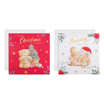 Abbildung von Hallmark Weihnachtskarten, 25572257, in 2 Forever Friends Designs, 16 Stück