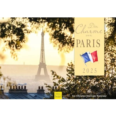 Abbildung von Edition Seidel Premium Kalender Der Charme von Paris 2025 Format DIN A3 Wandkalender Europa Frankreich Louvre Notre Dame Seine Metropole Skyline Christian Müringer