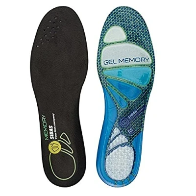 Abbildung von Sidas Cushioning Gel Memory Shoe Insoles Medium Blau