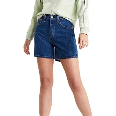 Abbildung von Levi&#039;s 501 MID Thigh Shorts Jeans Shorts, Damen, Größe: 24, Charleston shadow