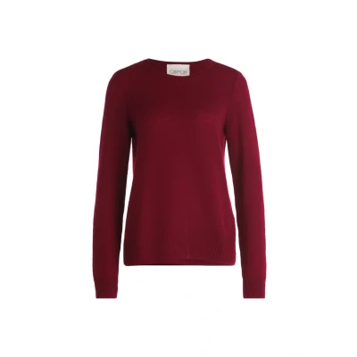 Abbildung von Cartoon MIT Rundhalsausschnitt Strickpullover, Damen, Größe: 36, Burgundy