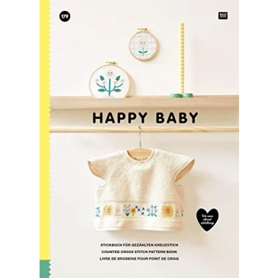 Abbildung von HAPPY BABY: Stickbuch für gezählten Kreuzstich We care about stitching
