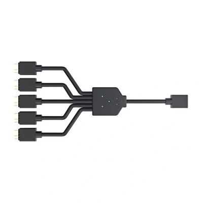 Abbildung von Cooler Master ARGB 1 zu 5 Splitterkabel, 3 poliger LED Anschluss, 58 cm