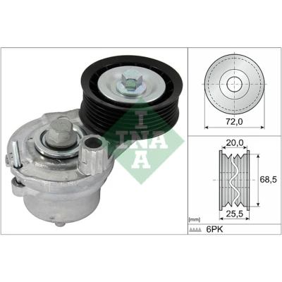Abbildung von INA 534 0703 10 Spannarm, Keilrippenriemen OPEL: Antara, CHEVROLET: Cruze Estate