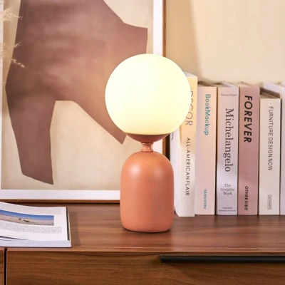 Abbildung von Pauleen 48329 Tischleuchte Glowing Charm E14 max. 20W Rostrot, Weiß Keramik