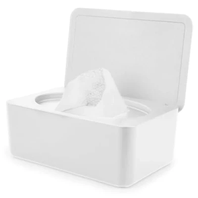 Abbildung von Feuchttücher Box, Feuchtes Box Toilettenpapier mit Deckel, Feuchtuchspender für Babys, Hält Tücher Frisch, Aufbewahrungsbox Spender Zuhause und Büro,Beige