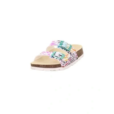 Abbildung von Superfit Fussbettpantoffel Sandals Hausschuh white/multicoloured für Kinder, Größe: 27, White/multi coloured Schuhe