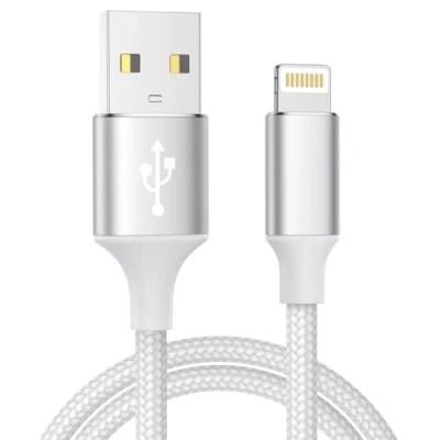 Abbildung von iPhone Ladekabel, Lightning Kabel 2M Ladekabel Schnellladekabel MFi Zertifiziert Nylon USB für 14 13 12 11 Pro Max Mini XS XR X 8 7 6 6s Plus 5 SE 2020,iPad