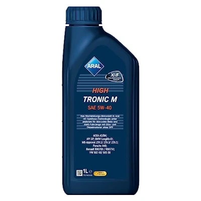 Abbildung von Aral Hightronic M 5W 40 1l Motoröl 15F48C AUDI: A5 B8 Coupe, Q3, A4 Avant, VOLKSWAGEN: Golf 4, 5, 7, BMW: 3 Saloon, Touring, 5 Saloon