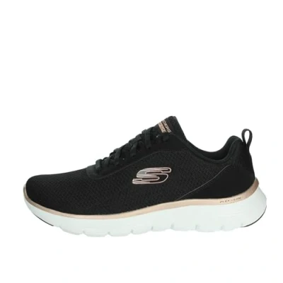 Abbildung von Skechers Damen FLEX APPEAL 5.0, Black Mesh/Rose Gold Trim, 35.5 EU