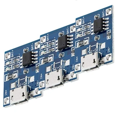 Abbildung von AZDelivery 3 x TP4056 Micro USB 5V 1A Laderegler Lithium Li Ion Batterie Charger Lademodul inklusive eBook!