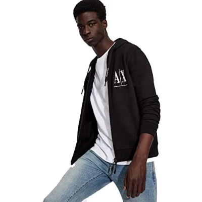 Abbildung von Armani Exchange Sweatjacke, Herren, Größe: XXL, Black