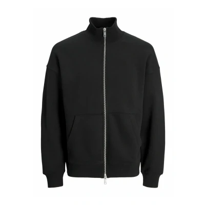 Abbildung von JACK &amp; Jones Sweatshirt MIT Rundhals Einfarbig Sweatjacke, Herren, Größe: Small, Black