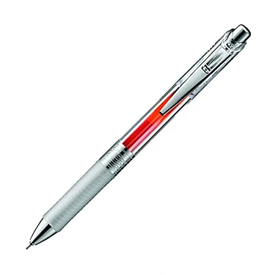 Abbildung von Pentel Energel Pure BLN75TL fx Gel Tintenroller, Orange, 0, 25 mm Strichstärke, Nadelspitze, Druckmechanik, nachfüllbar, 1 Stück
