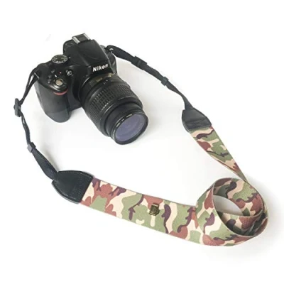 Abbildung von Alled kamera Gurt Hals,Kamera Umhängeband Nacken Schultergurt Gürtel Tragegurt für Canon Nikon Sony Lumix Olympus Pentax Fujifilm Universal,Abnehmbar Schnellverschluss kameragurt (Weich Tarnen)