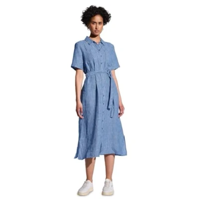 Abbildung von Street One Gestreiftes Blusenkleid, Damen, Größe: 34, Blau