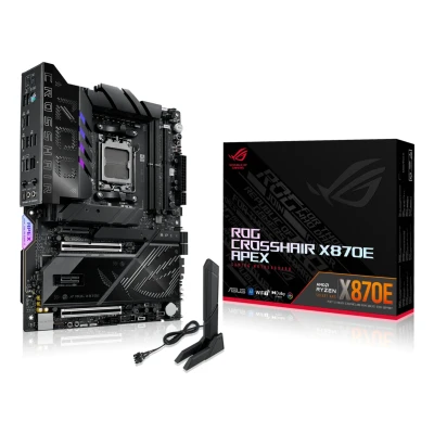Abbildung von ASUS ROG Crosshair X870E APEX Gaming Mainboard Sockel AMD AM5 (Ryzen 9000, ATX, PCIe 5.0, DDR 5 Speicher, WiFi 7, AI Overclocking, Q Release, Aura Sync)