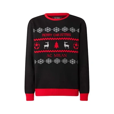 Abbildung von AC Mailand, Christmas Jumper, Weihnachtspullover 2022, Offizielles Produkt