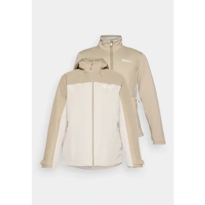 Abbildung von Jack Wolfskin WILD Places Hardshelljacke, Damen, Größe: XL, Pale sand