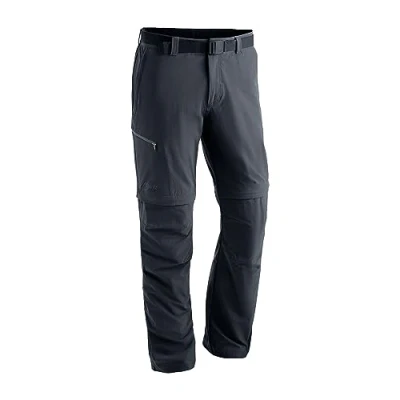 Abbildung von Maier Sports Tajo 2, Herren Wanderhose, Wasserabweisende Outdoorhose für Trekking und Hiking, Praktische Zipp off Funktion, PFC frei, mSTRETCH pro 4 &amp; Dryprotec, Schwarz, 62 (W44/L33)