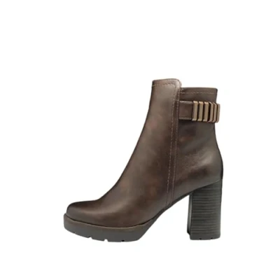 Abbildung von MARCO TOZZI Damen Stiefeletten mit Absatz Elegant Reißverschluss, Braun (Mocca), 41 EU