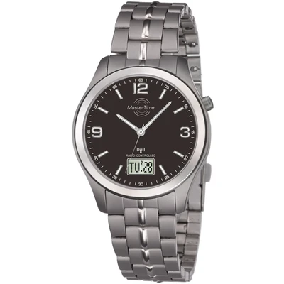 Abbildung von Master Time Funk Quarz Herren Uhr Analog Digital mit Titan Armband MTGT 10349 22M