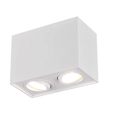 Abbildung von Trio Leuchten Deckenleuchte Biscuit 613000231, Metall Weiß matt, exkl. 2x GU10