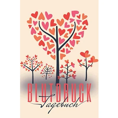 Abbildung von Blutdruck Tagebuch: A5 Blutdruckpass / Logbuch für die tägliche Messung des Blutdrucks und Puls. Tagebuch einfache Dokumentation von Bluthochdruck bzw. Hypotonie.