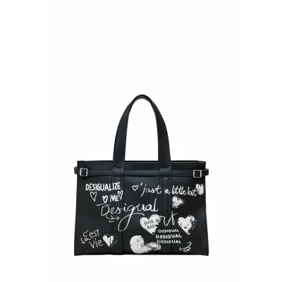 Abbildung von Desigual Handtasche, Damen, Größe: One Size, Black