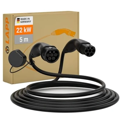 Abbildung von Lapp Mobility Helix Typ 2 Ladekabel 7,4 kW/Selbstaufrollend / 32 A 1 Phasig/E Auto Ladekabel/Mode 3 5m