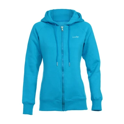 Abbildung von Winshape Damen Kuschelige Hoodie Jacke J005 Kapuzenpullover, Sky Blue, S